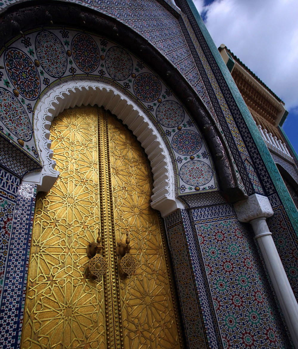 AFRICA MAROCCO FES The Kindpalace of  Dar el Makhzen in the old City in the historical Town of Fes in Morocco in north Africa.